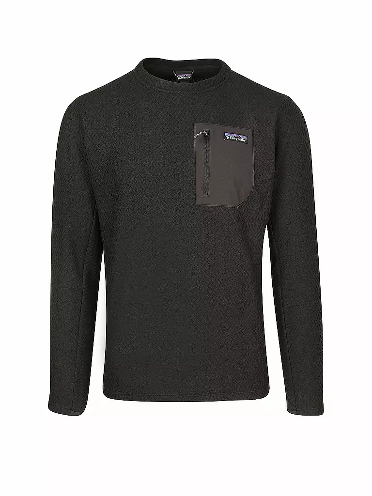 PATAGONIA | Herren Strickfleece Pullover R1 Air Crew | schwarz