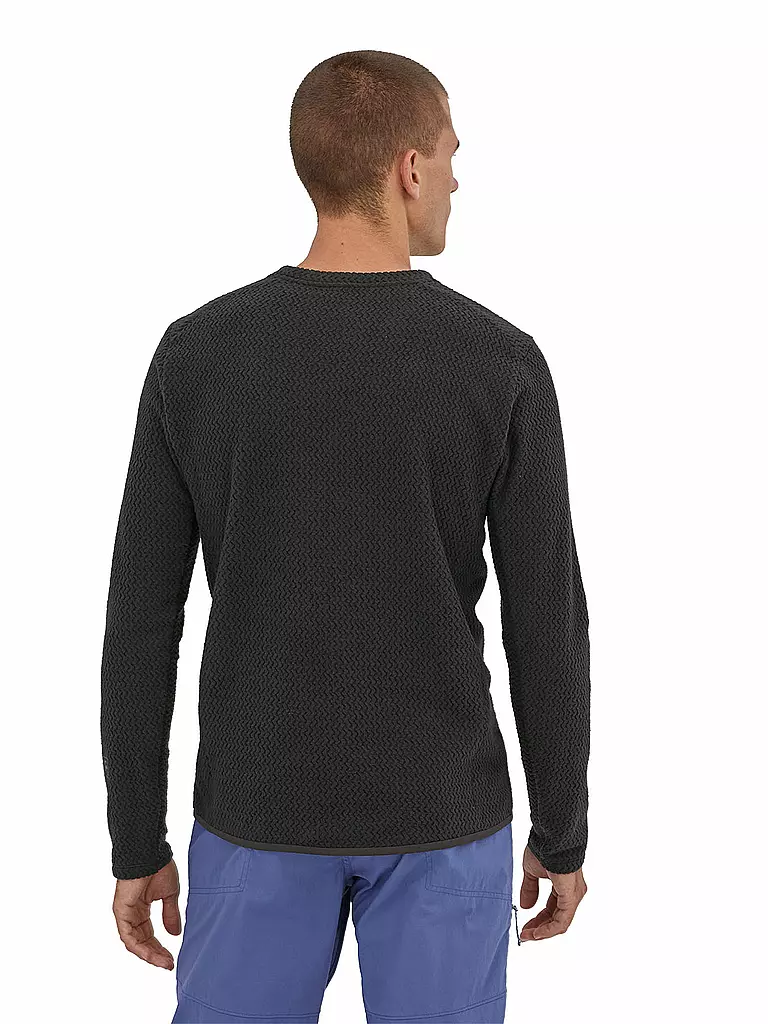 PATAGONIA | Herren Strickfleece Pullover R1 Air Crew | schwarz