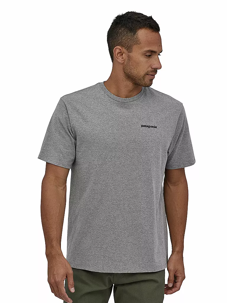 PATAGONIA | Herren T-Shirt P-6 Logo | grau
