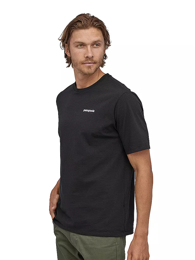 PATAGONIA | Herren T-Shirt P-6 Logo | schwarz