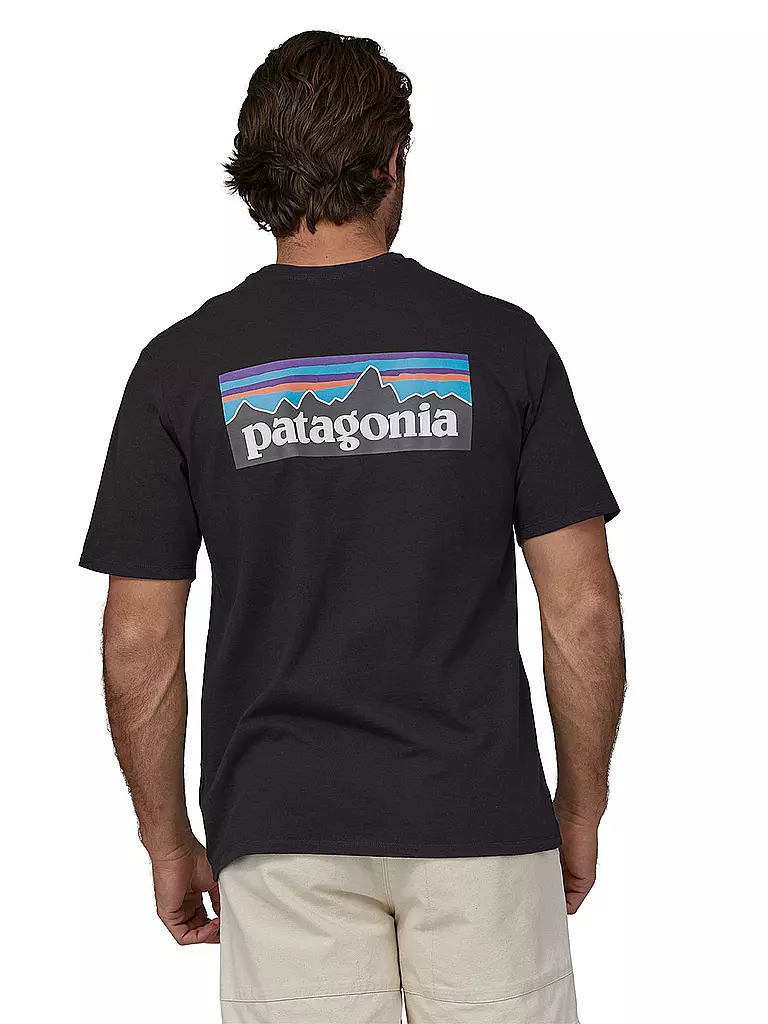 PATAGONIA | Herren T-Shirt P-6 Logo | schwarz