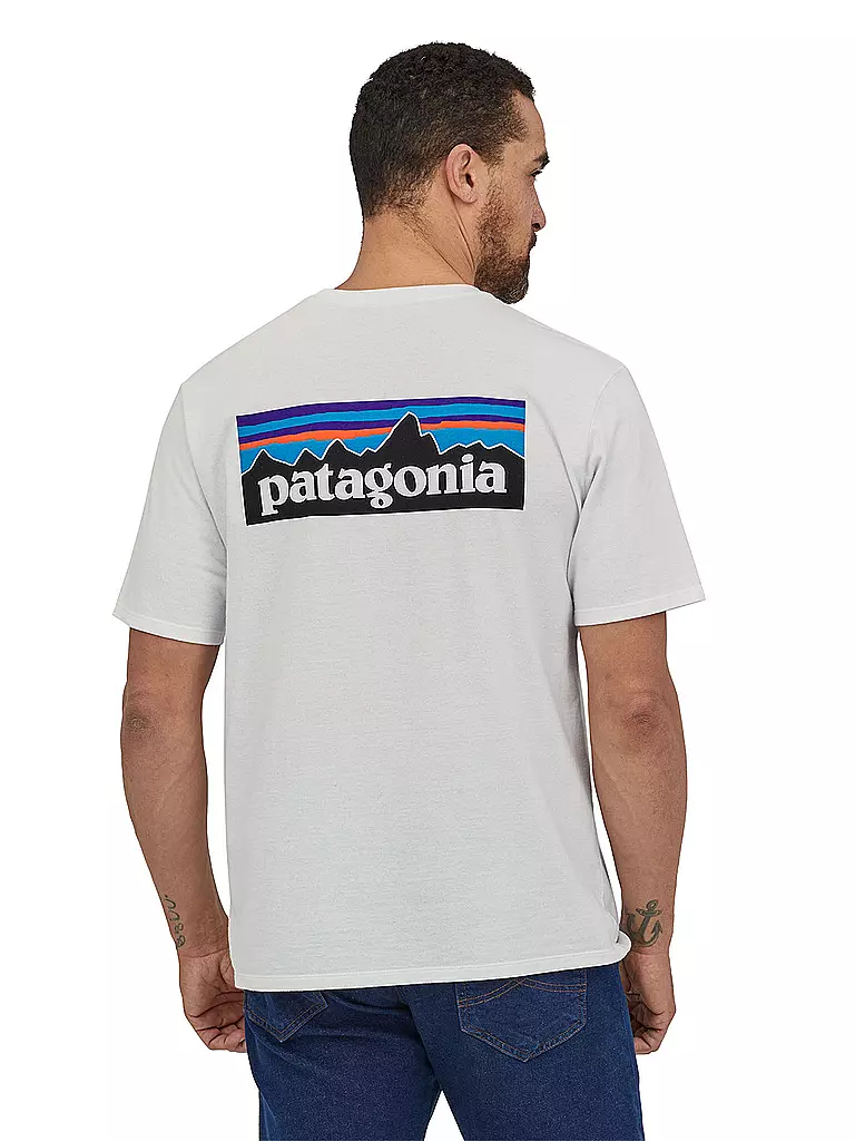 PATAGONIA | Herren T-Shirt P-6 Logo | weiss