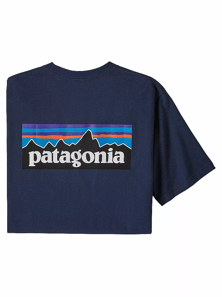 PATAGONIA | Herren T-Shirt P-6 Logo | dunkelblau