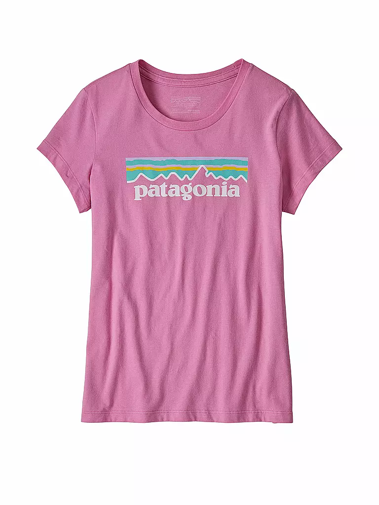 PATAGONIA | Mädchen T-Shirt Pastel P-6 Logo Organic Cotton | rosa