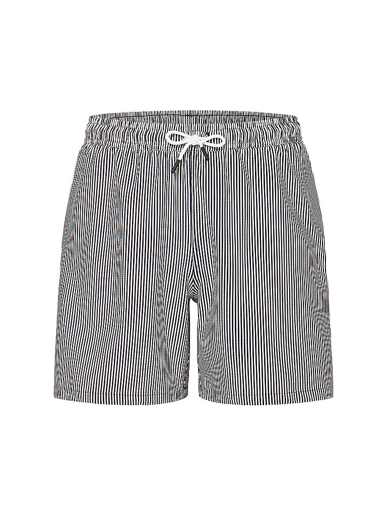 PAUL PAUL Herren Badeshorts Striped dunkelblau | L, dunkelblau