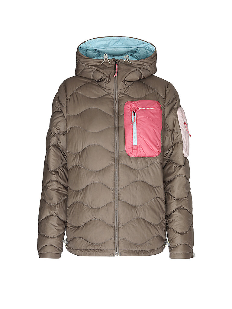 Peak Performance PEAK PERFORMANCE Damen Jacke Helium Utility Down Hoodie braun | M, braun