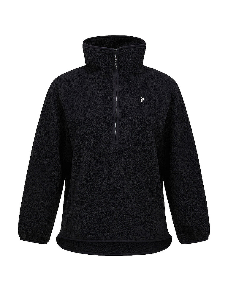 Peak Performance PEAK PERFORMANCE Damen Sweater Nature Rush Pile 1/2 Zip schwarz | S, schwarz