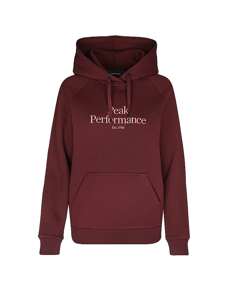 Peak Performance PEAK PERFORMANCE Damen Hoodie Original dunkelrot | XS, dunkelrot