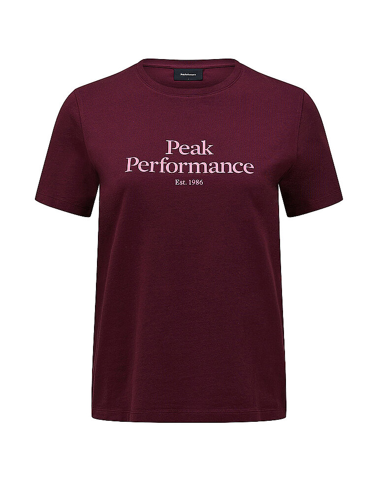 Peak Performance PEAK PERFORMANCE Damen T-Shirt Original dunkelrot | XS, dunkelrot