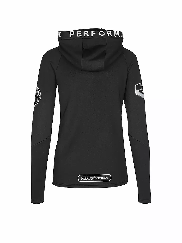 PEAK PERFORMANCE | Damen Unterziehweste mit Kapuze | schwarz