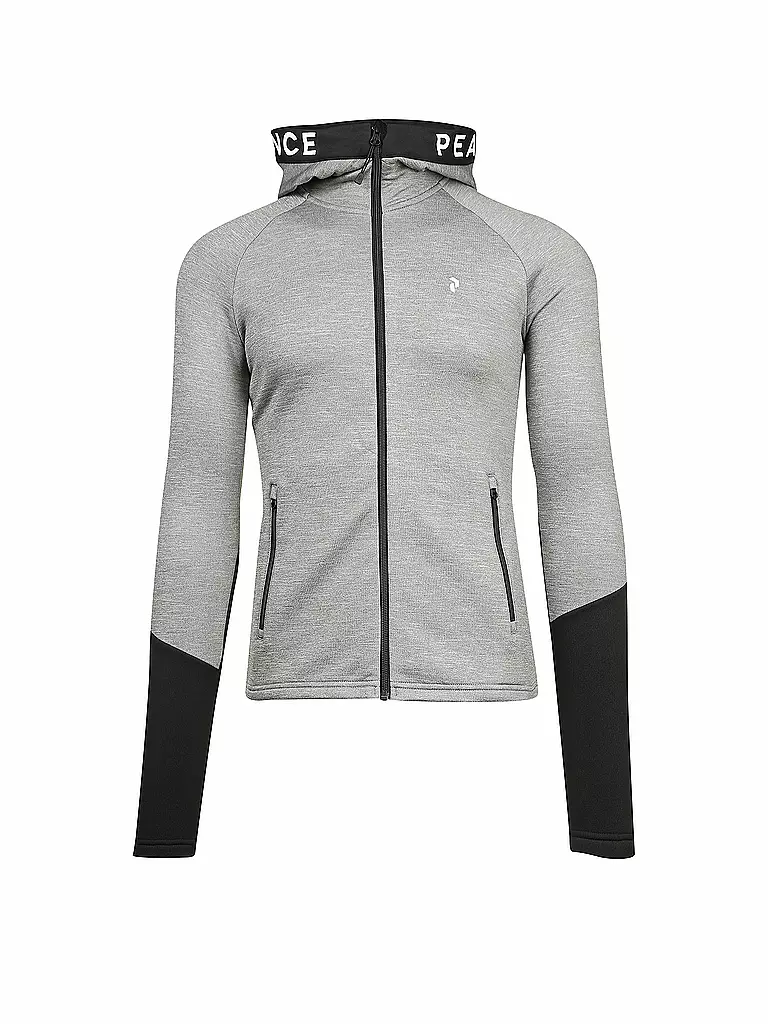 PEAK PERFORMANCE | Damen Unterziehweste Rider Melange Hoodie | grau