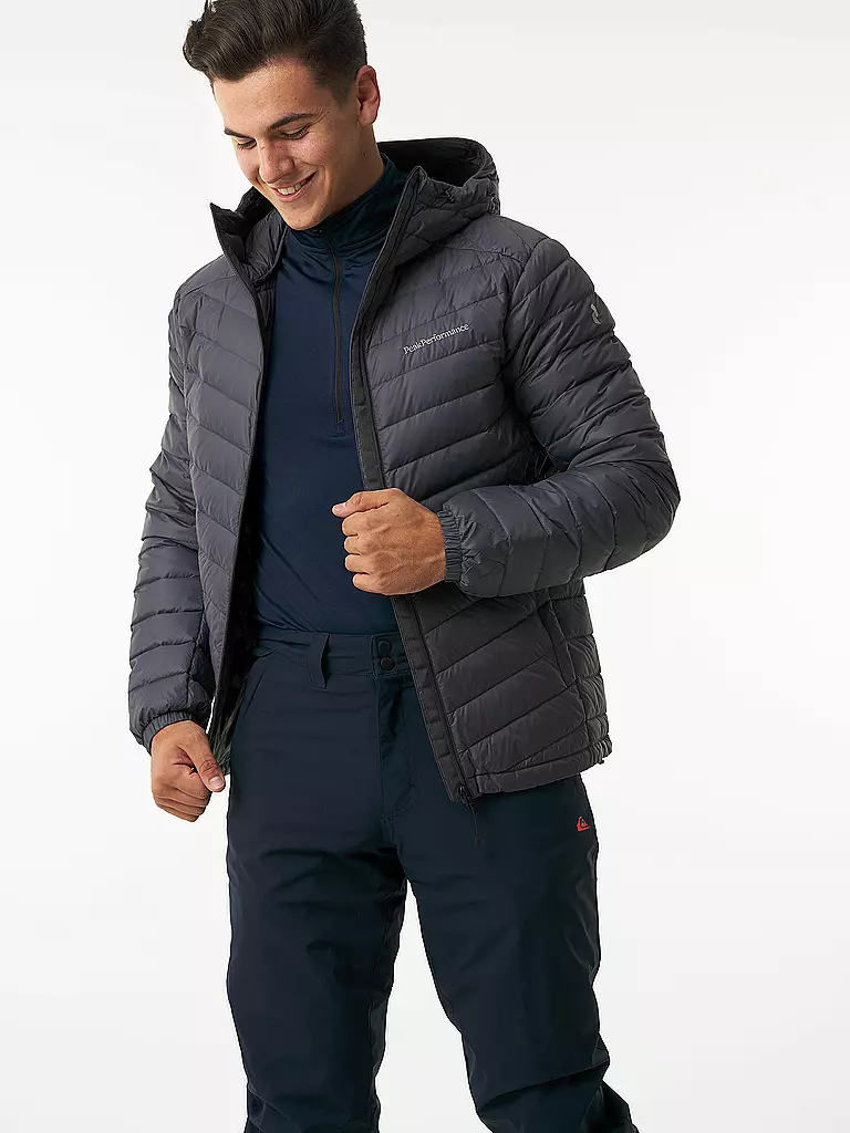 PEAK PERFORMANCE | Herren Winterjacke Frost Down Hoodie | grau