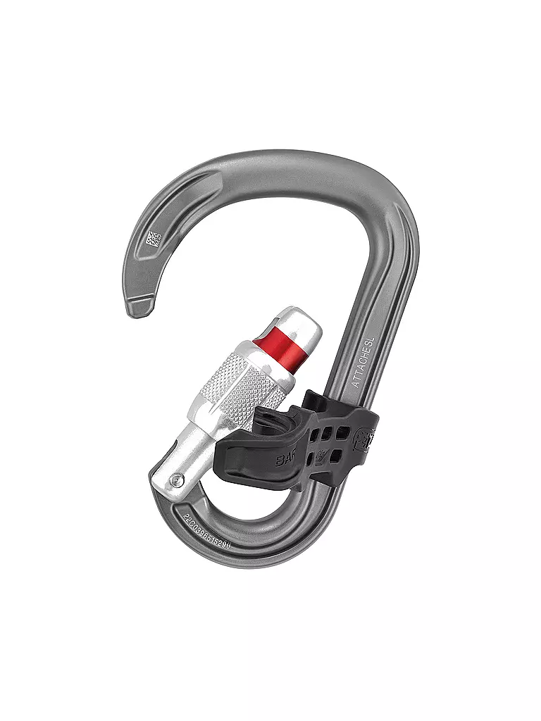 PETZL | Karabiner Attache Bar Screw Lock | grau