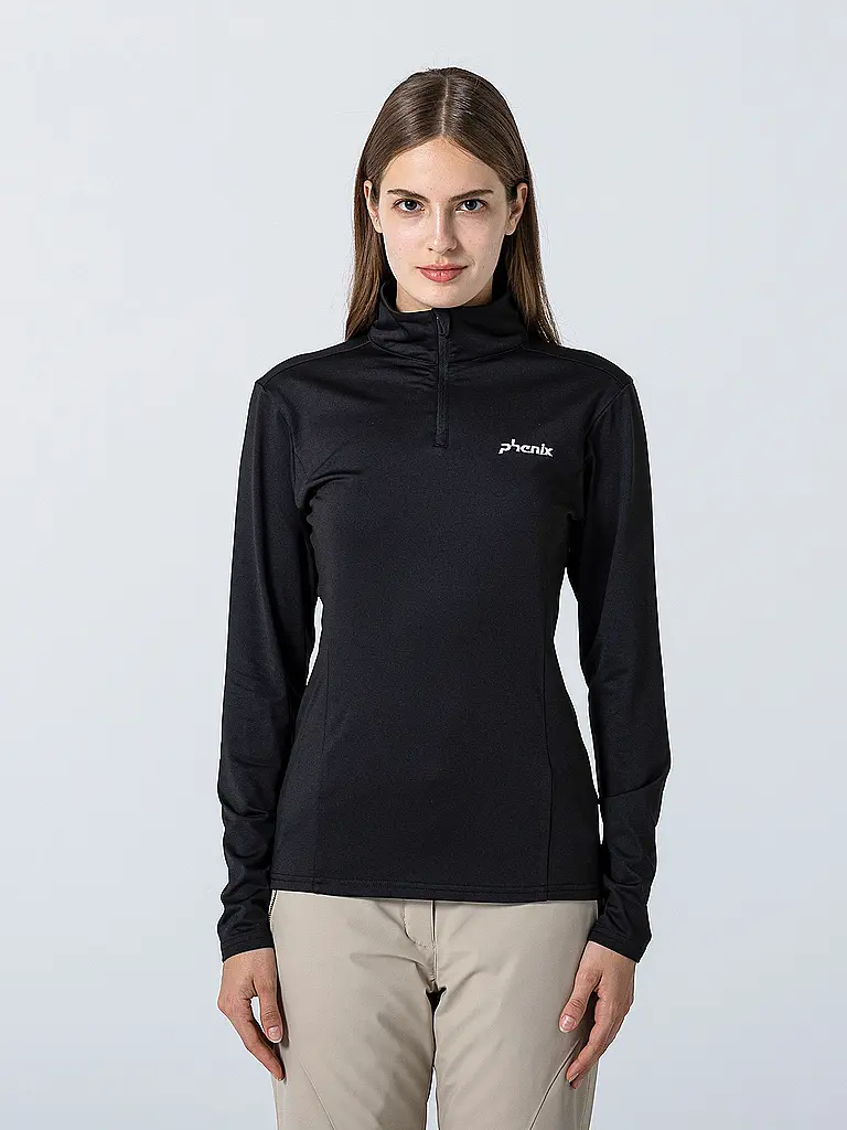 PHENIX | Damen Unterzieh Zipshirt Basic Set In Sleeve 1/2 | 