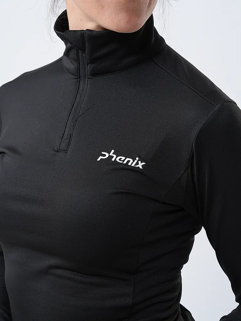 PHENIX | Damen Unterzieh Zipshirt Basic Set In Sleeve 1/2 | 