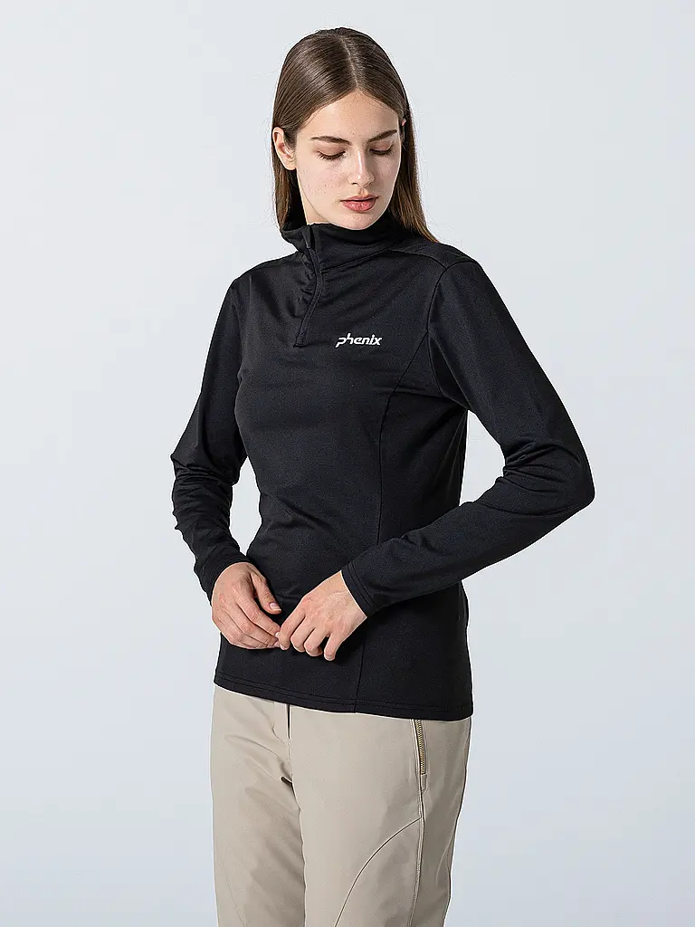 PHENIX | Damen Unterzieh Zipshirt Basic Set In Sleeve 1/2 | 