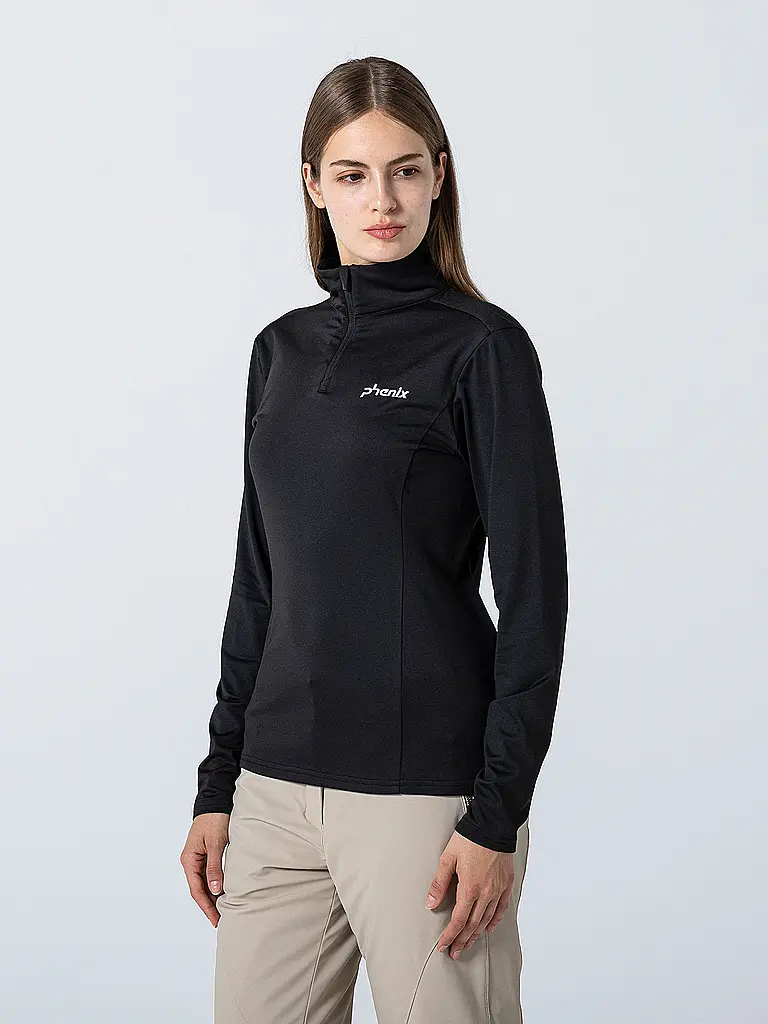 PHENIX | Damen Unterzieh Zipshirt Basic Set In Sleeve 1/2 | 
