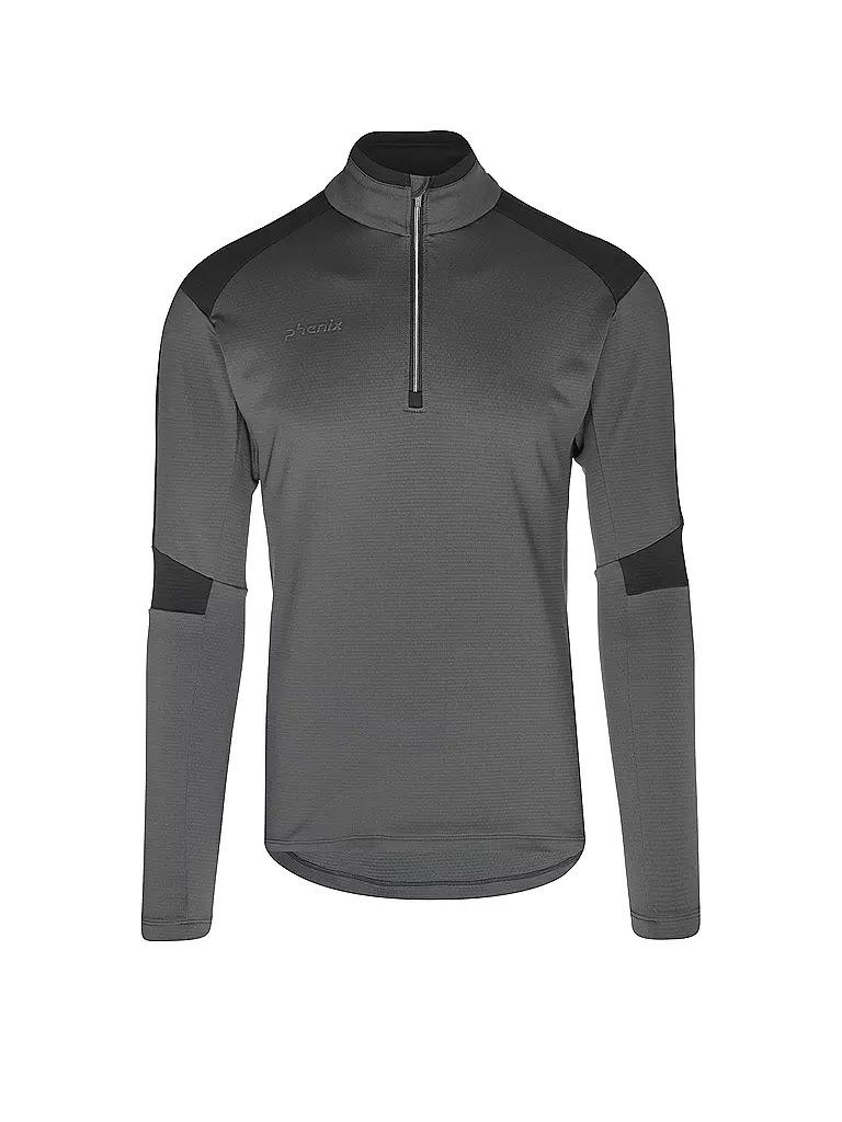 PHENIX | Herren Unterzieh Zipshirt | grau