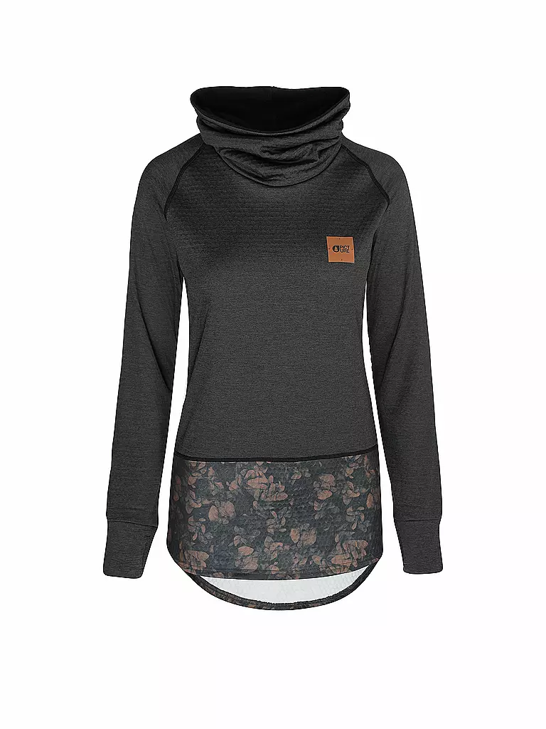 PICTURE | Damen Fleece Unterzieher Blossom Grid | schwarz