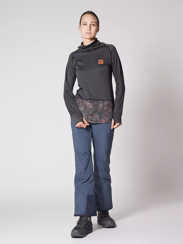 PICTURE | Damen Fleece Unterzieher Blossom Grid | schwarz