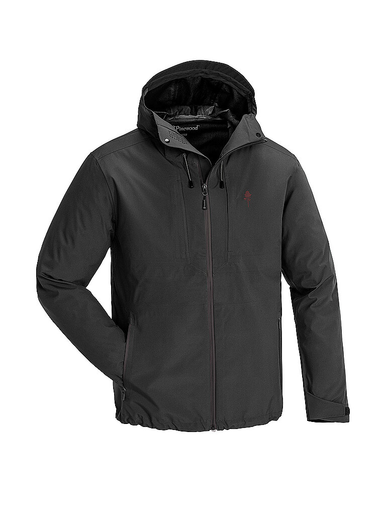 Pinewood PINEWOOD Herren Wanderjacke Abisko 3L Hoodie grau | XXL, grau