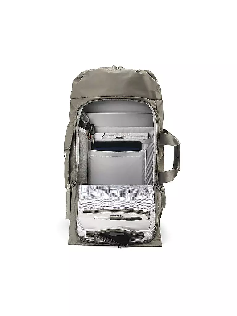 PINQPONQ | Rucksack Blok Medium Construct Pure Woven 30-32L | olive