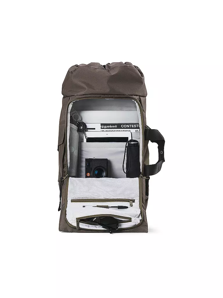 PINQPONQ | Rucksack Blok Medium Construct Pure Woven 30-32L | braun