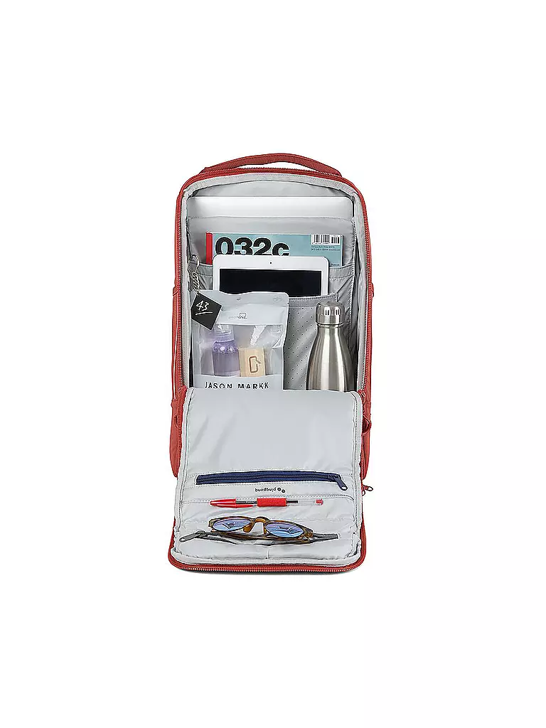PINQPONQ | Rucksack Cubik Medium | rot