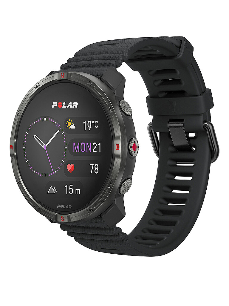 Polar POLAR Outdoor-Multisportuhr Grit X2 S-L schwarz, schwarz