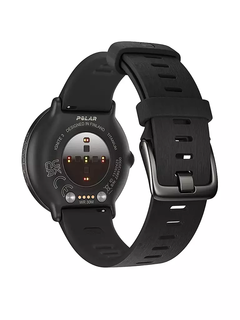 POLAR | GPS-Fitnessuhr Ignite 3 Titanium S-L | schwarz