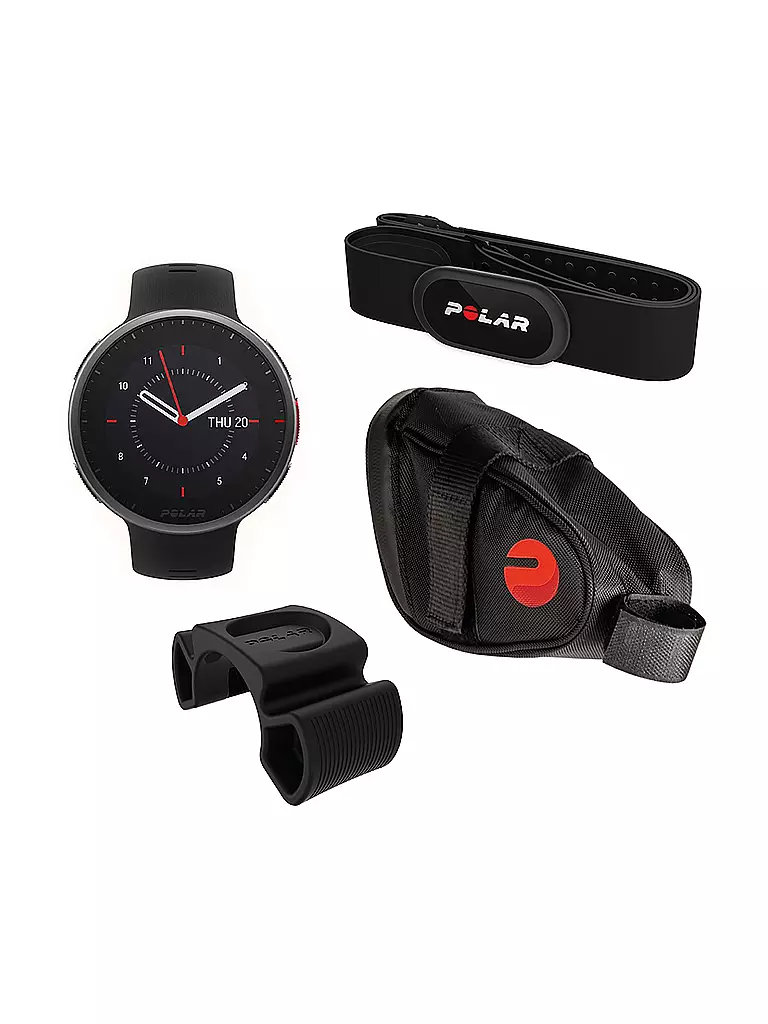 POLAR | GPS-Multisportuhr Vantage V2 M/L Cycling Bundle | schwarz