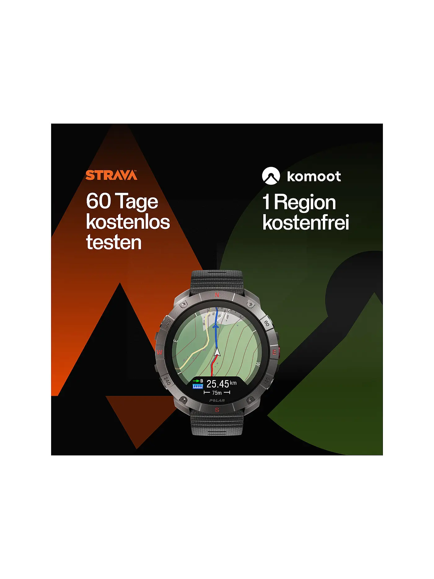 POLAR | Outdoor-Multisportuhr Grit X2 Pro | schwarz