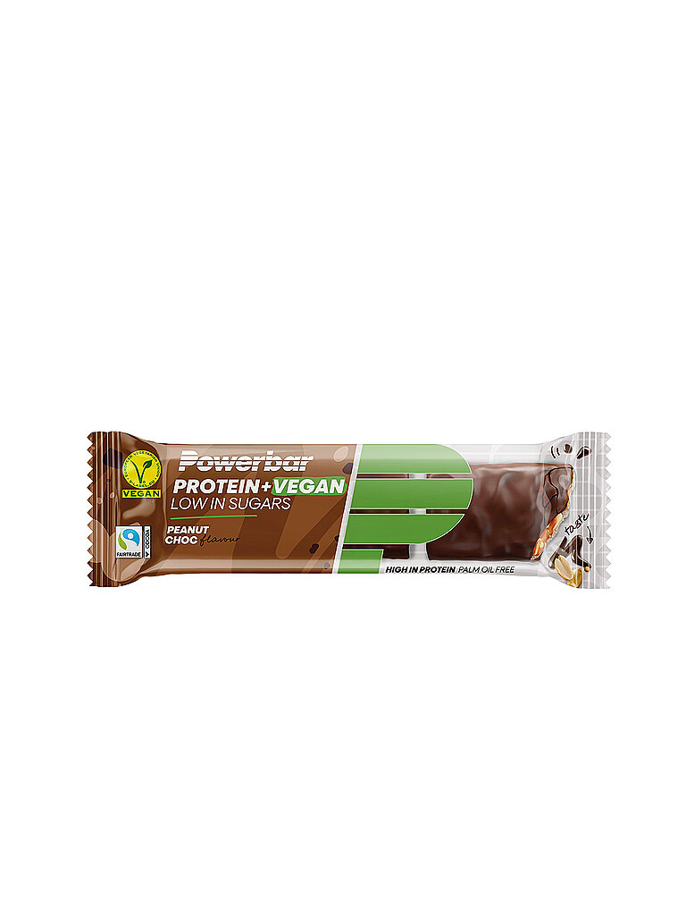 POWER BAR Energieriegel Protein+ Vegan Peanut Chocolate gelb