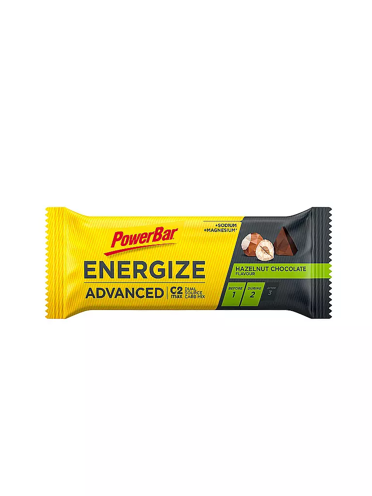 POWER BAR | Energy Riegel Energize Advanced Hazelnut Chocolate | gelb