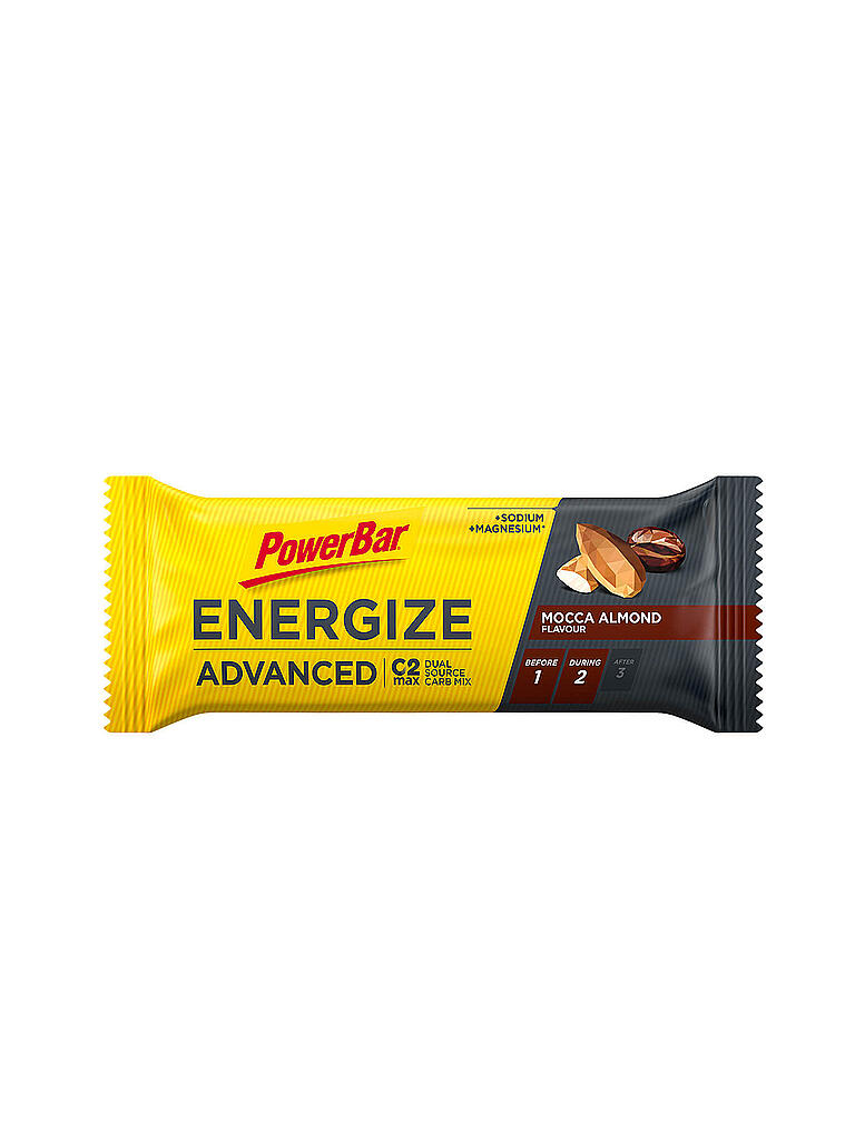 POWER BAR Energy Riegel Energize Advanced Mocca Almond gelb