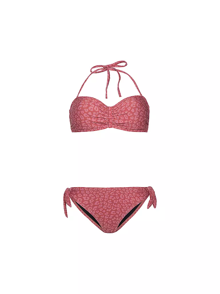 PROTEST | Damen Bikini Prtinge Leopard Bandeau | rot