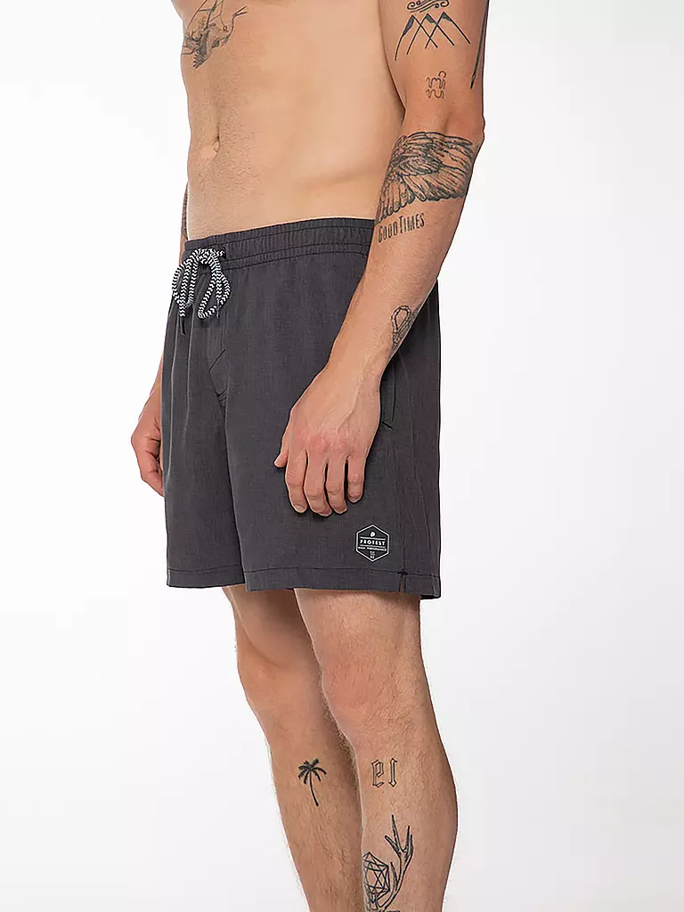 PROTEST | Herren Beachshort Davey  | schwarz