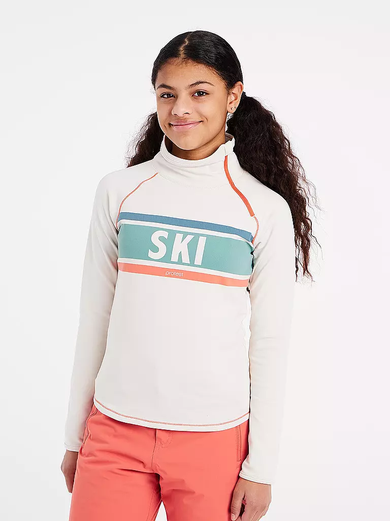 PROTEST | Mädchen Ski Unterzieher PRTVESH JR 1/4 Zip | weiss