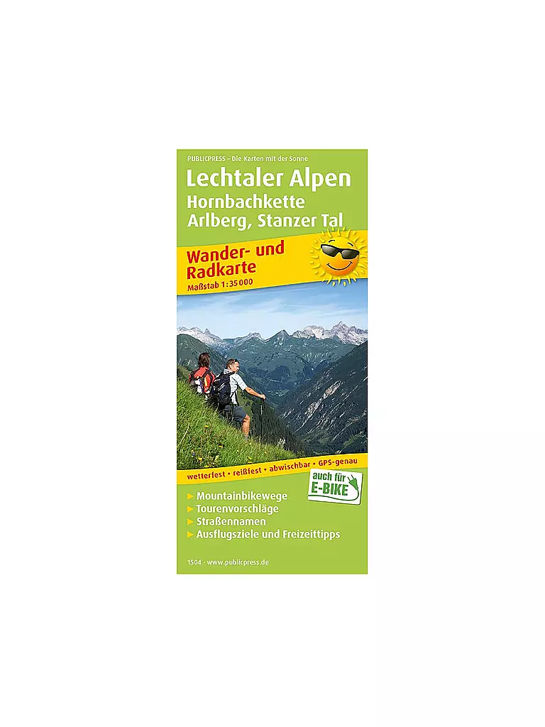 PUBLICPRESS | Wander- und Radkarte Lechtaler Alpen, 1:35.000 | keine Farbe