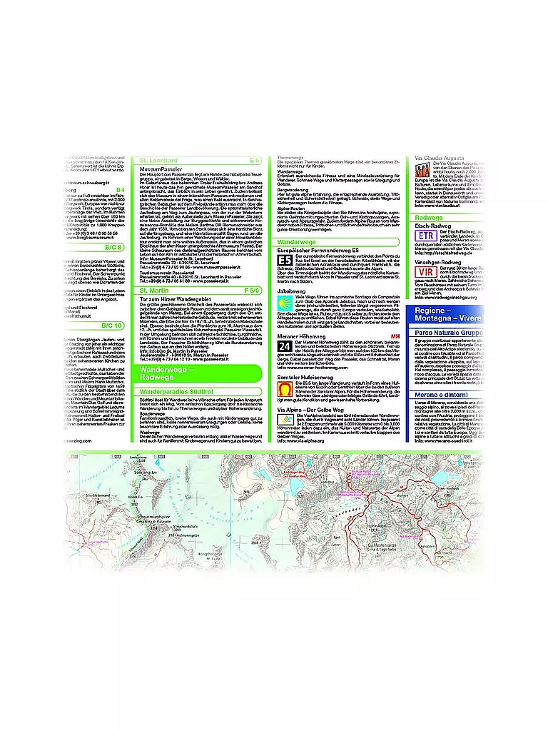 PUBLICPRESS | Wander- und Radkarte Meran - Passeiertal - Ridnauntal, 1:35.000 | keine Farbe