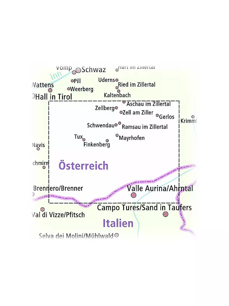 PUBLICPRESS | Wander- und Radkarte Zillertal, 1:35.000 | keine Farbe