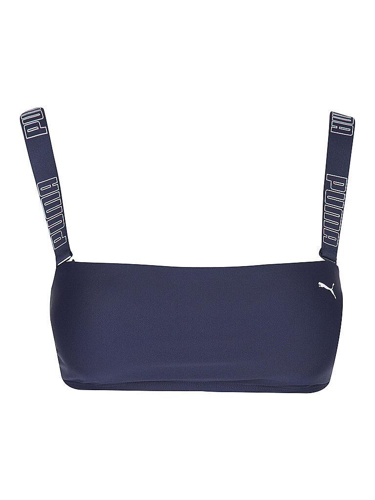 PUMA Damen Bikinioberteil Bandeau dunkelblau | L
