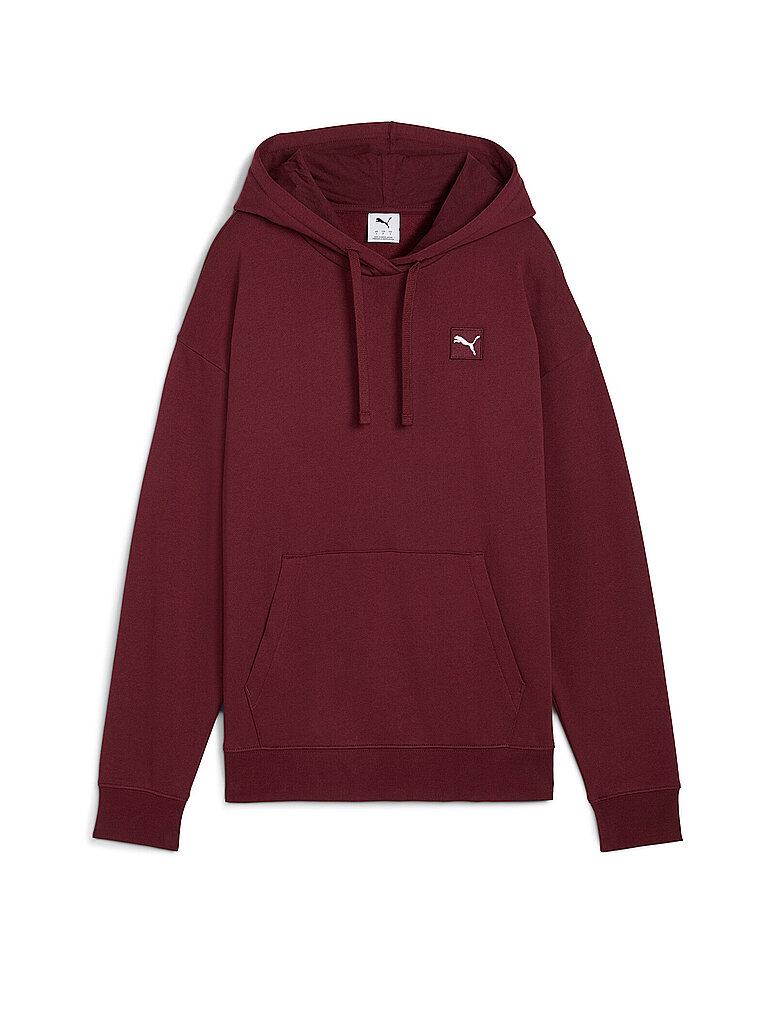 PUMA Damen Hoodie Elevated Comfort dunkelrot | XL