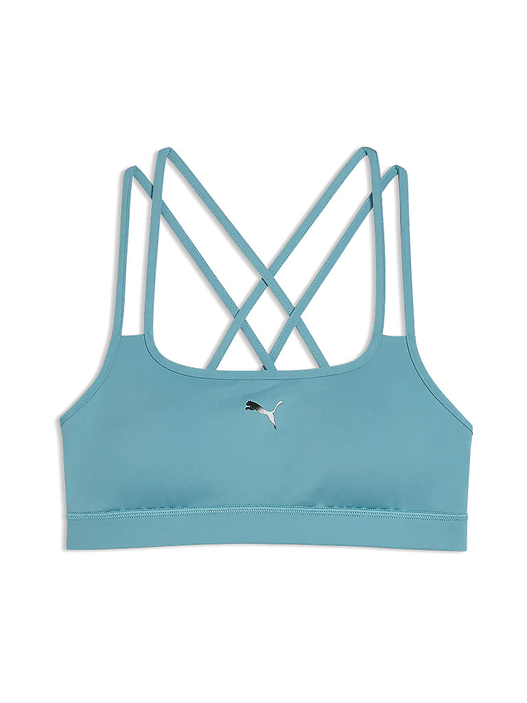 PUMA Damen Sport-BH Move Strappy Low Support hellblau | M