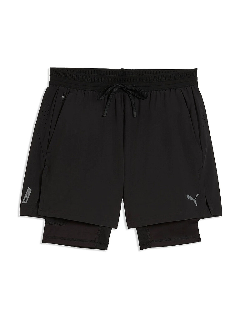 PUMA Herren Fitnessshorts PWRMODE Dryelite 2in1 schwarz | M
