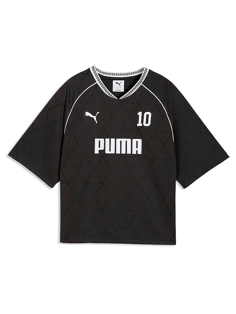 PUMA Damen Trikot Sport Relaxed schwarz | L