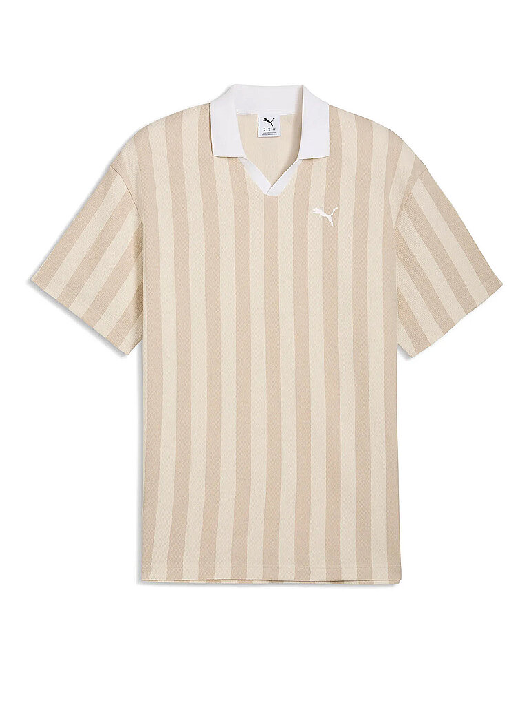 PUMA Herren Polo Class Relaxed Pinnacle creme | L