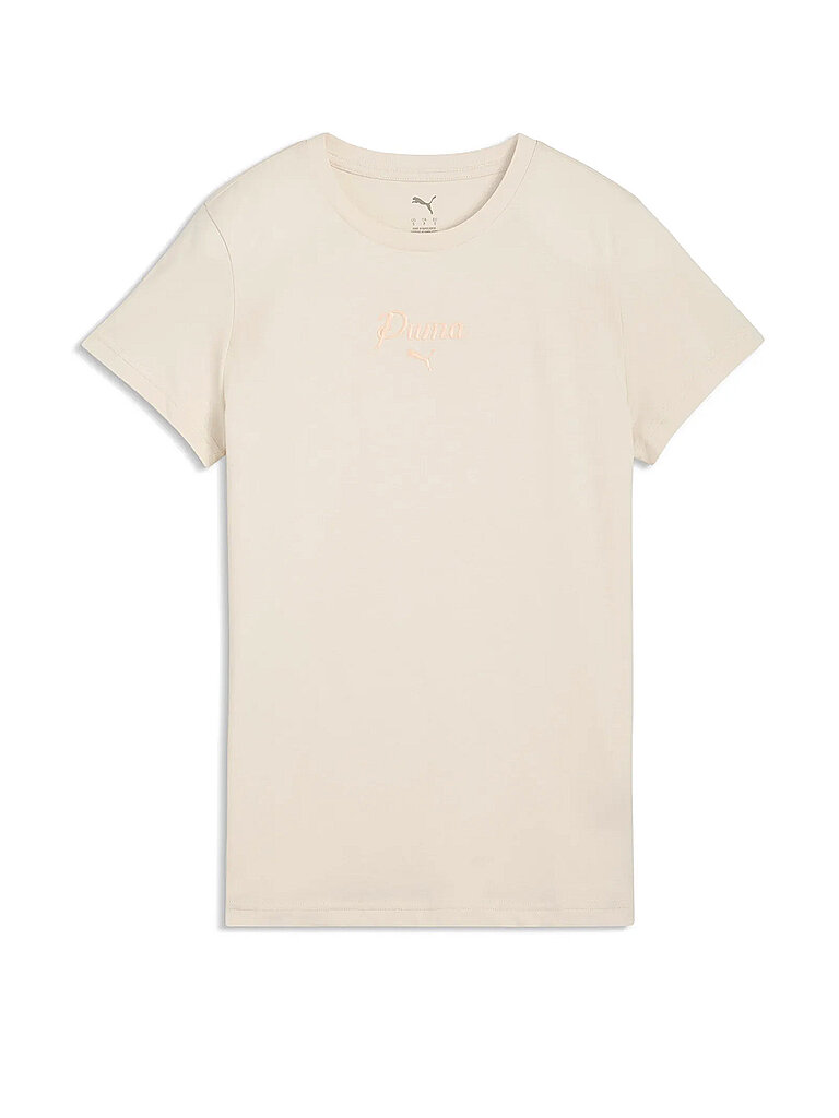 PUMA Damen T-Shirt Essentials Script creme | L