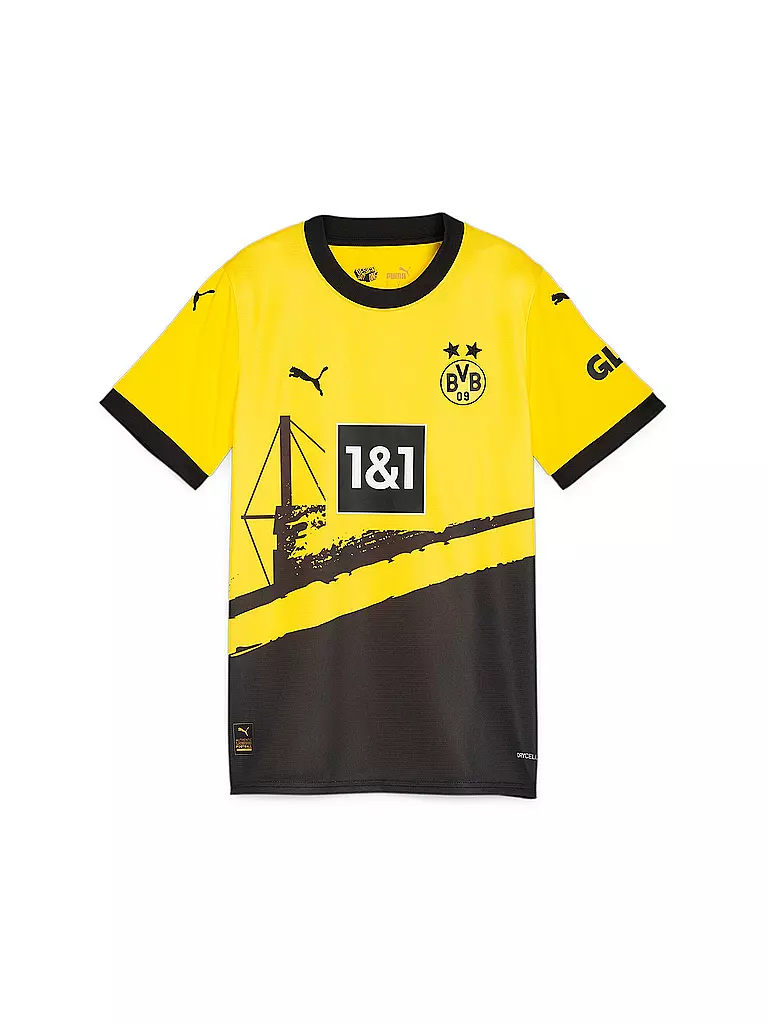 PUMA Kinder Heimtrikot BVB Replica 23 24 gelb