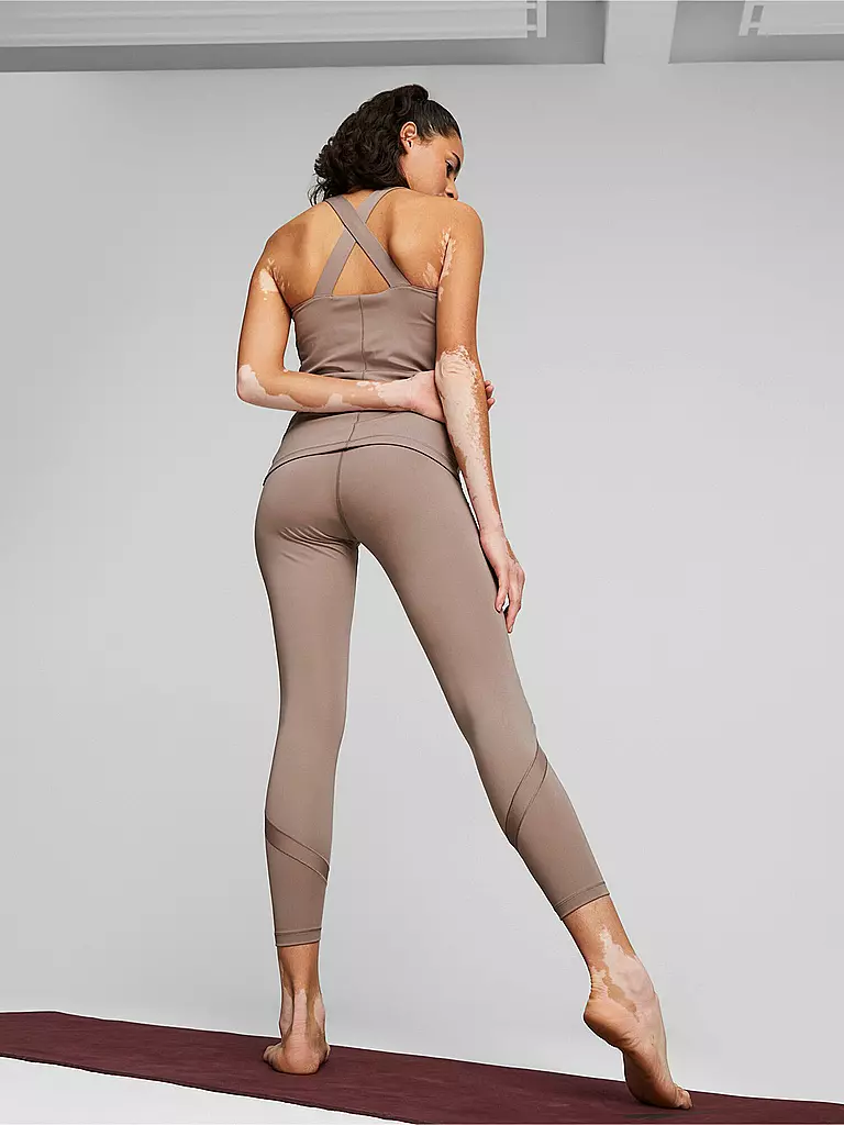 PUMA | Damen 7/8 Yogatight Studio High Waist | dunkelrot